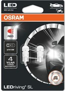 Osram LED Pære Rød W5W (2 stk)